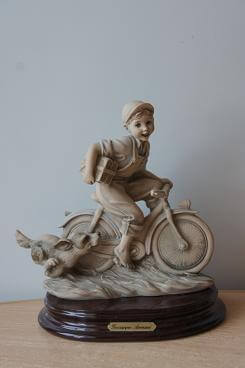 Мальчик на велосипеде, Giuseppe Armani, Florence, статуэтка