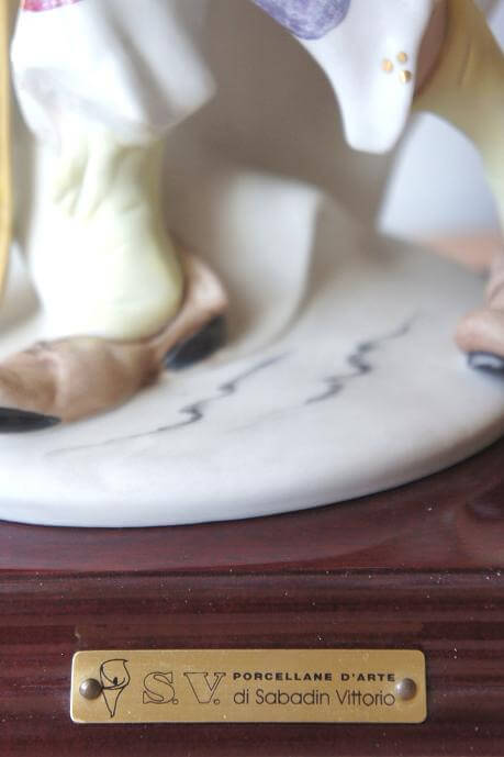 Клоун, Sabadin, Capodimonte, статуэтка, фарфор