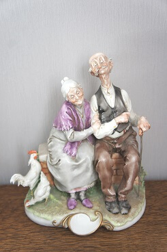 Бабуля и дедуля, Джузеппе Каппе, Giuseppe Cappe, фарфоровые статуэтки
