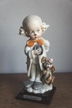 Клоун поклон, Джузеппе Армани, Giuseppe Armani, фарфоровая статуэтка
