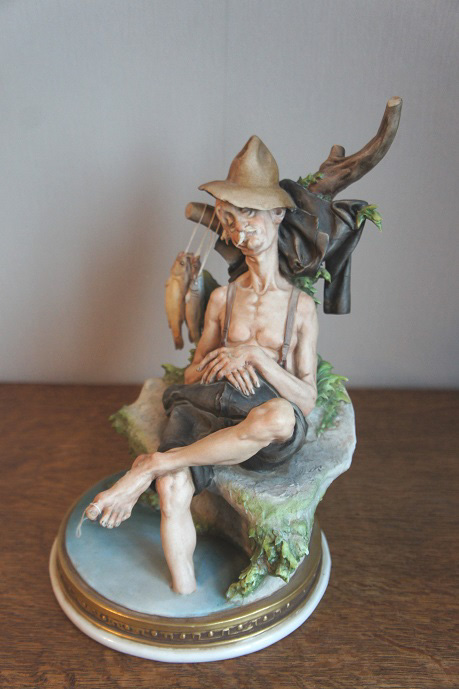 Рыбак, Giuseppe Cappe, Capodimonte, статуэтка