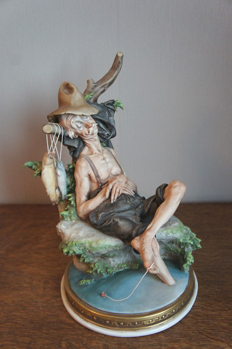Рыбак, Giuseppe Cappe, Capodimonte, статуэтка