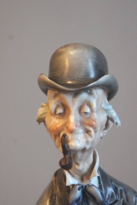 Шарманщик с таксой, Giuseppe Cappe, Capodimonte, статуэтка