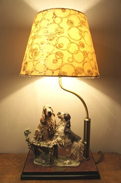 Светильник Спаниели лампа, Giuseppe Armani, Florence, Capodimonte KunstGalerie