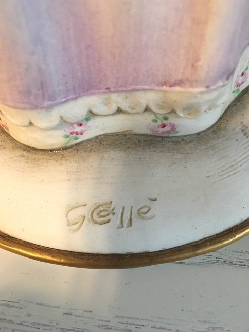 Леди с розой, Giuseppe Cappe, Capodimonte, статуэтка