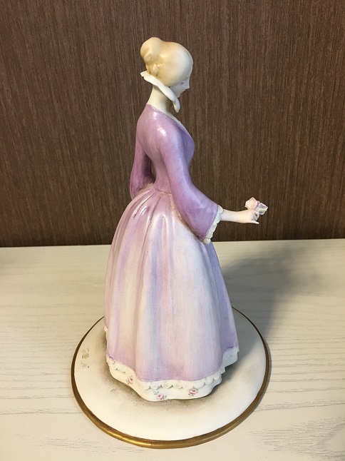 Леди с розой, Giuseppe Cappe, Capodimonte, статуэтка