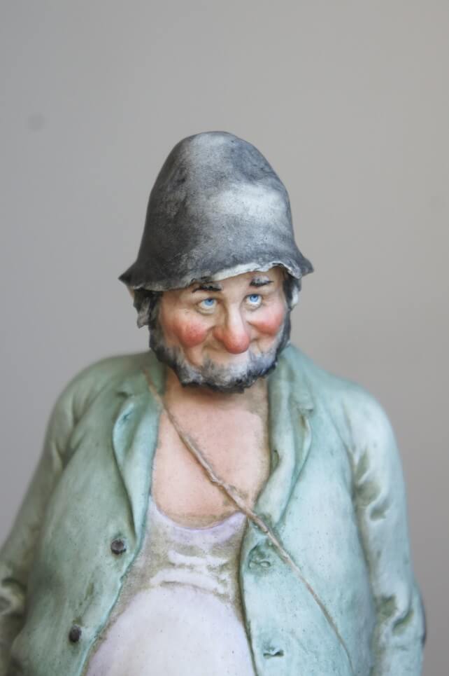 Мужчина с сумочкой, Giuseppe Cappe, Capodimonte, статуэтка