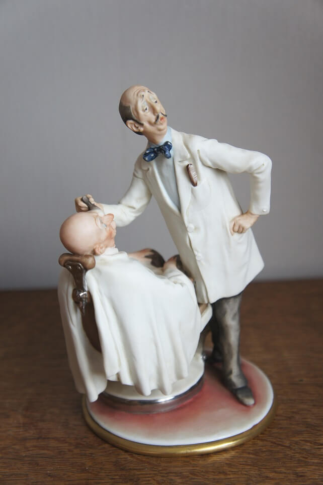 Цирюльник, Giuseppe Cappe, Capodimonte, статуэтка