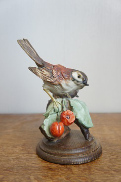 Птичка на вишне, Джузеппе Армани Флоренс, Каподимонте, статуэтка, KunstGalerie.ru