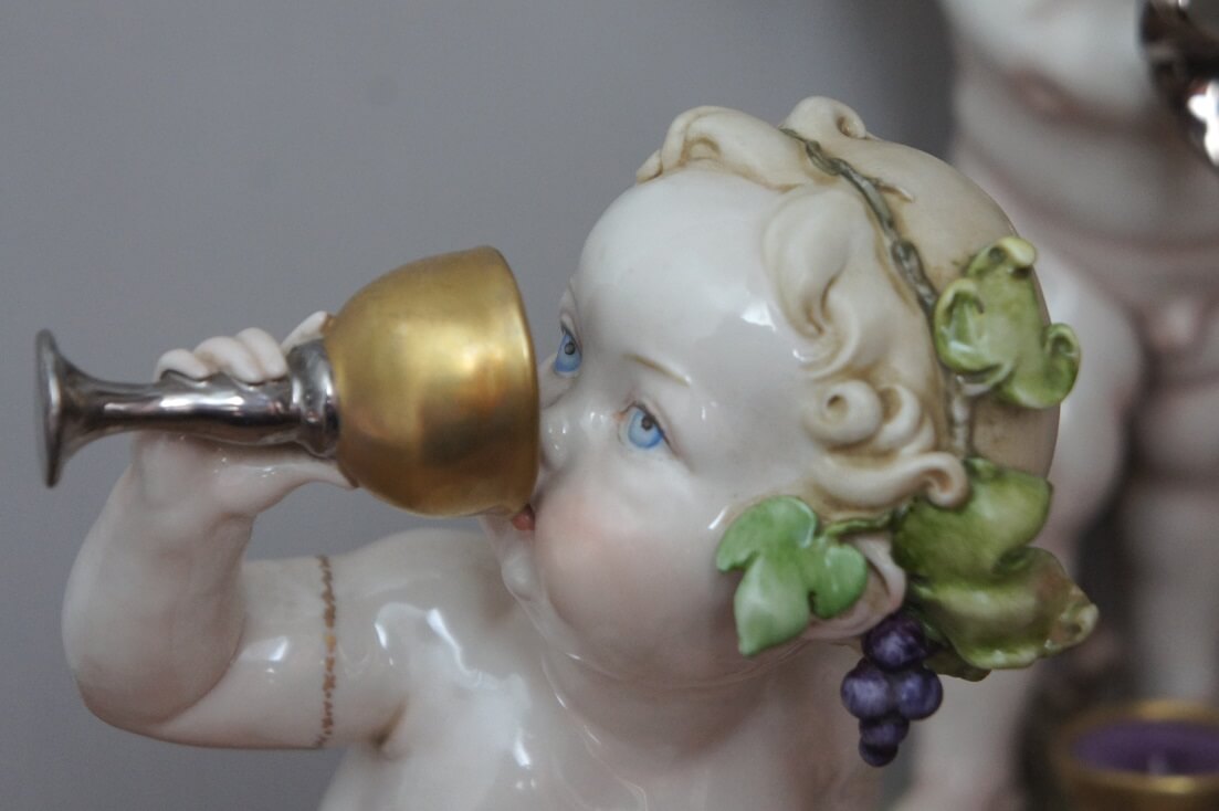 Трио античных малышей, Giuseppe Cappe, Capodimonte, статуэтка