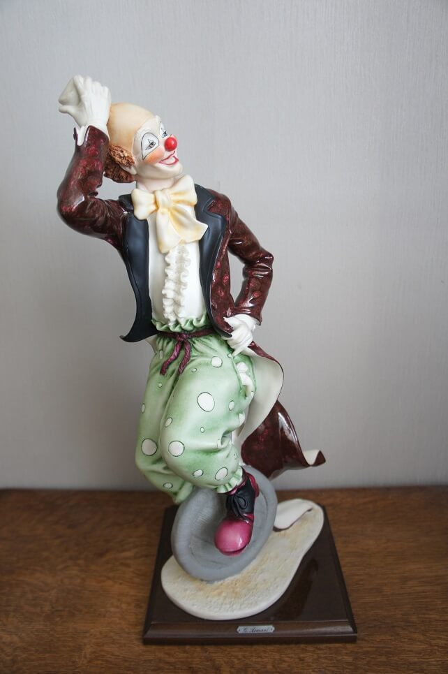 Клоун на моноцикле, Giuseppe Armani, статуэтка