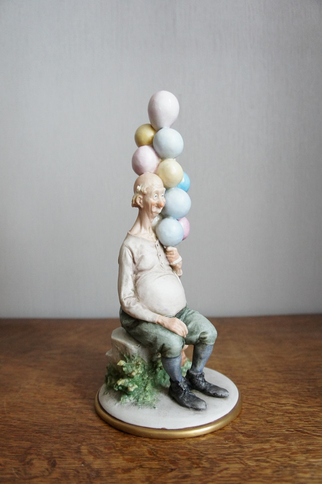Дедушка с шариками, Giuseppe Cappe, Capodimonte, статуэтка