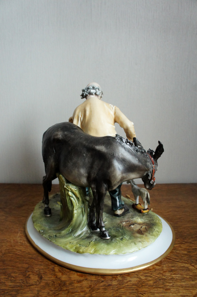 Кузнец и мальчик с лошадкой, Tyche Tosca, Capodimonte, статуэтка