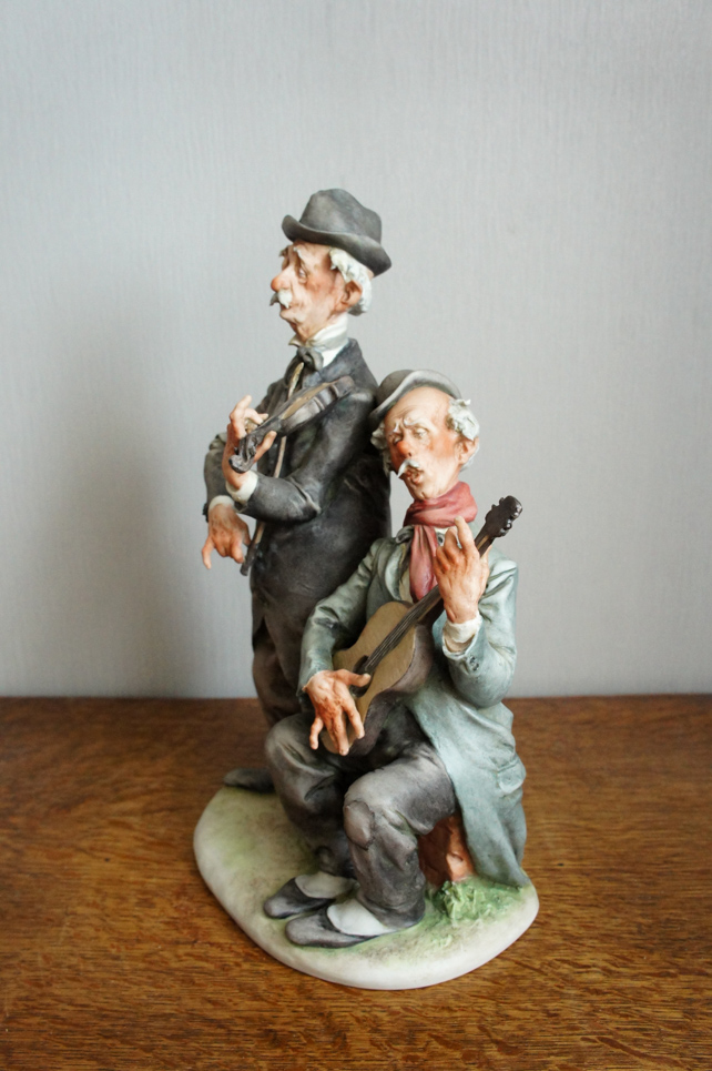 Уличные музыканты, Giuseppe Cappe, Capodimonte, статуэтка