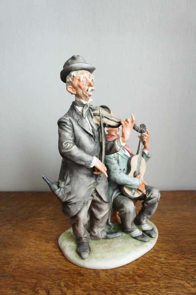 Уличные музыканты, Giuseppe Cappe, Capodimonte, статуэтка