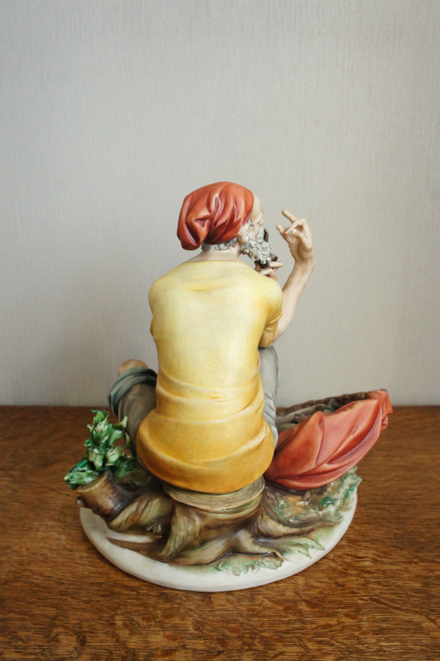 Рыбак с трубкой, I.P.A., Capodimonte, статуэтка