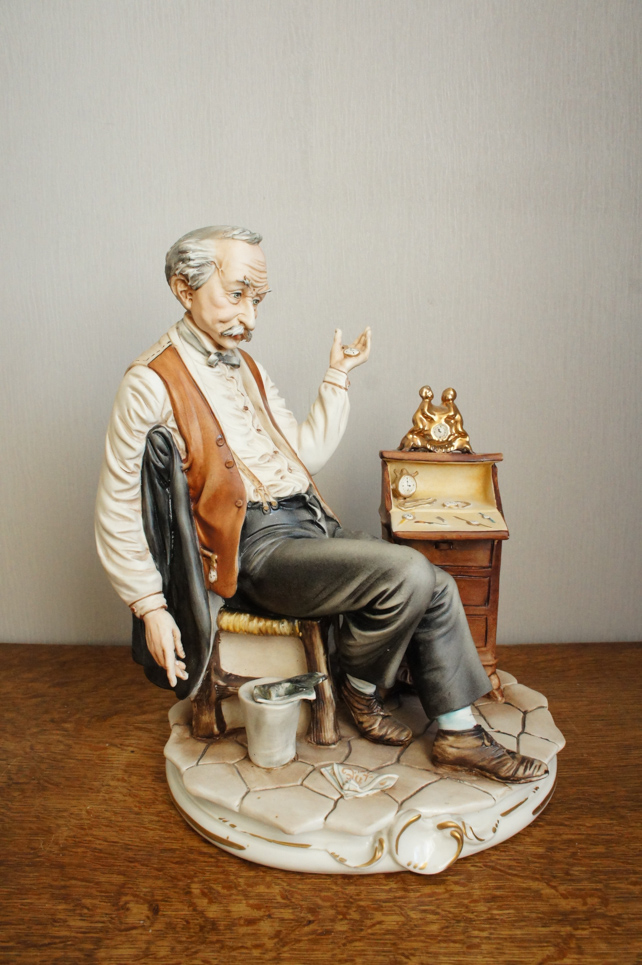 Часовщик, Mariani, Каподимонте, статуэтка