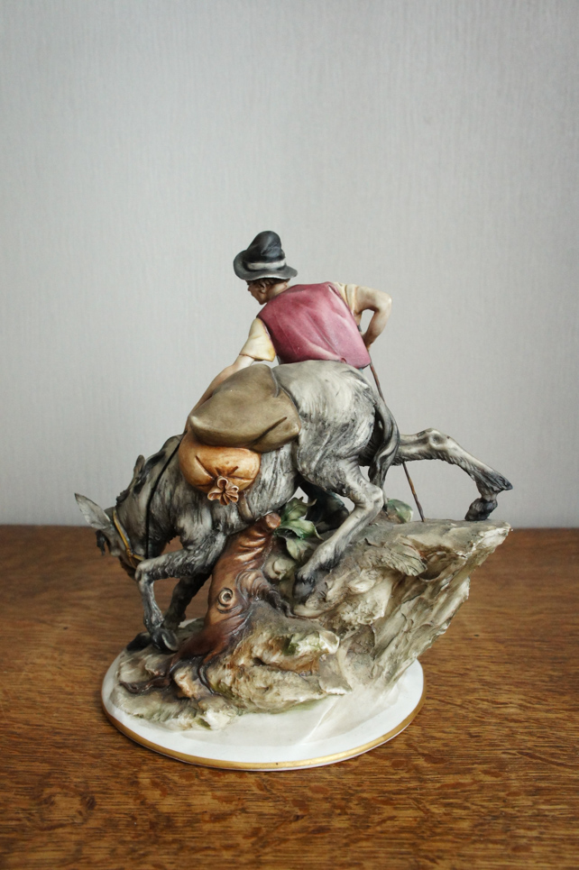 Торговец с ослом,, Capodimonte, статуэтка