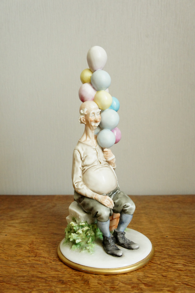 Дедушка с шариками, Giuseppe Cappe, Capodimonte, статуэтка