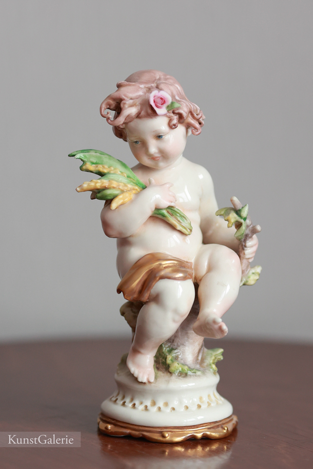 Малыш с колосьями, Giuseppe Cappe, Capodimonte, статуэтка