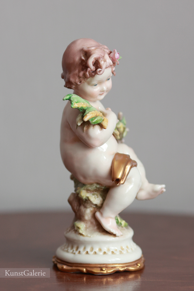 Малыш с колосьями, Giuseppe Cappe, Capodimonte, статуэтка