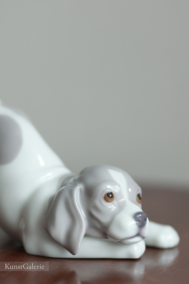 Игривый щенок, фарфоровая статуэтка, Льядро