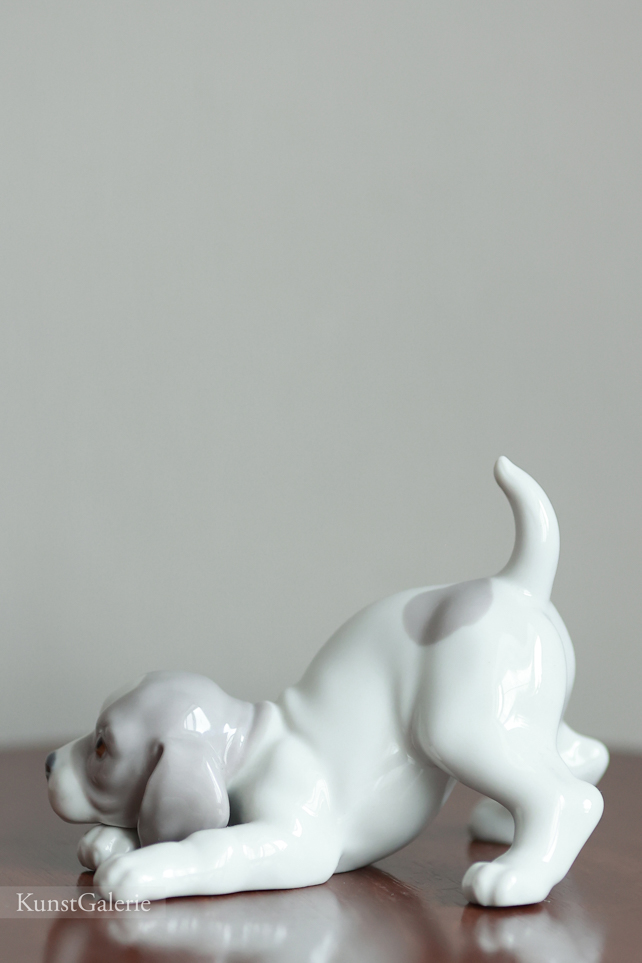 Игривый щенок, фарфоровая статуэтка, Льядро