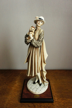 Дама с йоркширским терьером, Giuseppe Armani, Florence, Capodimonte, статуэтка, KunstGalerie.ru