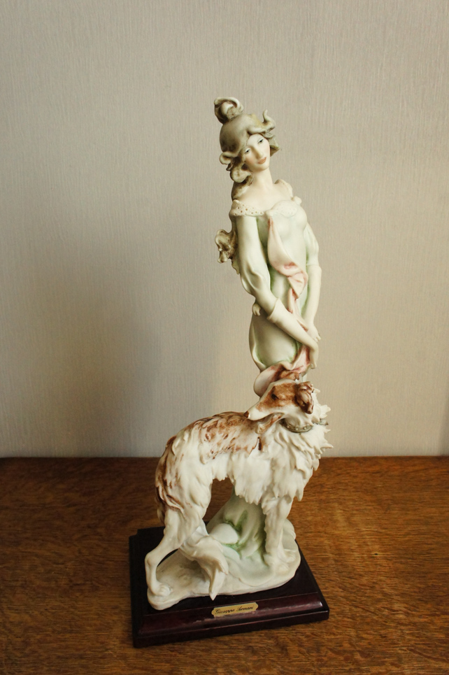 Богиня с борзой, Giuseppe Armani, Florence, статуэтка