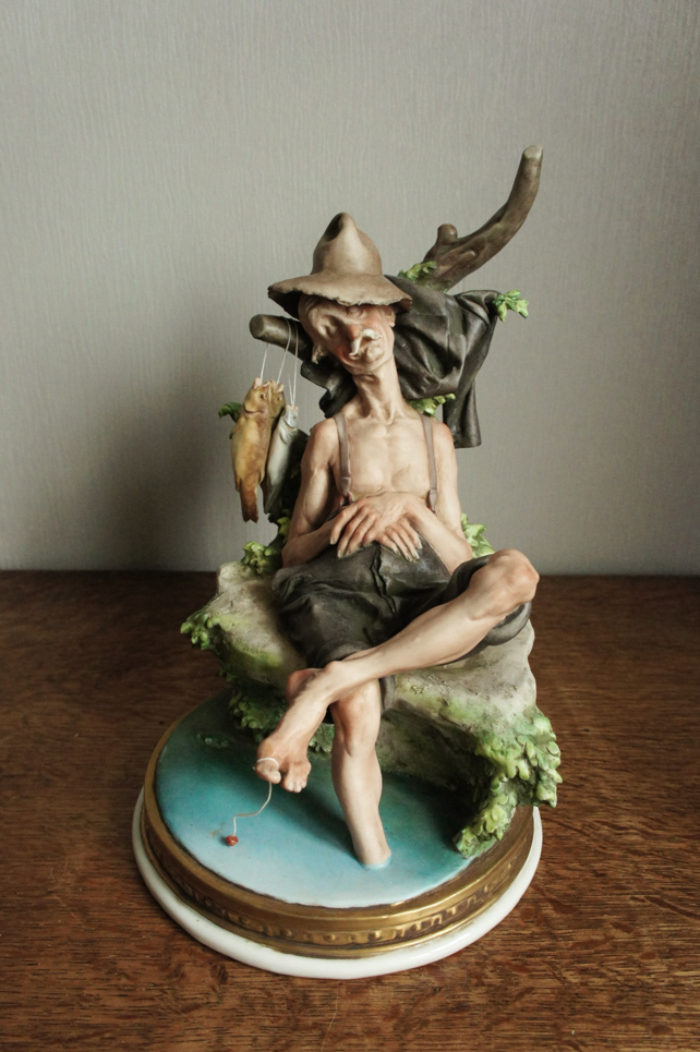 Спящий рыбак, Giuseppe Cappe, Capodimonte, статуэтка