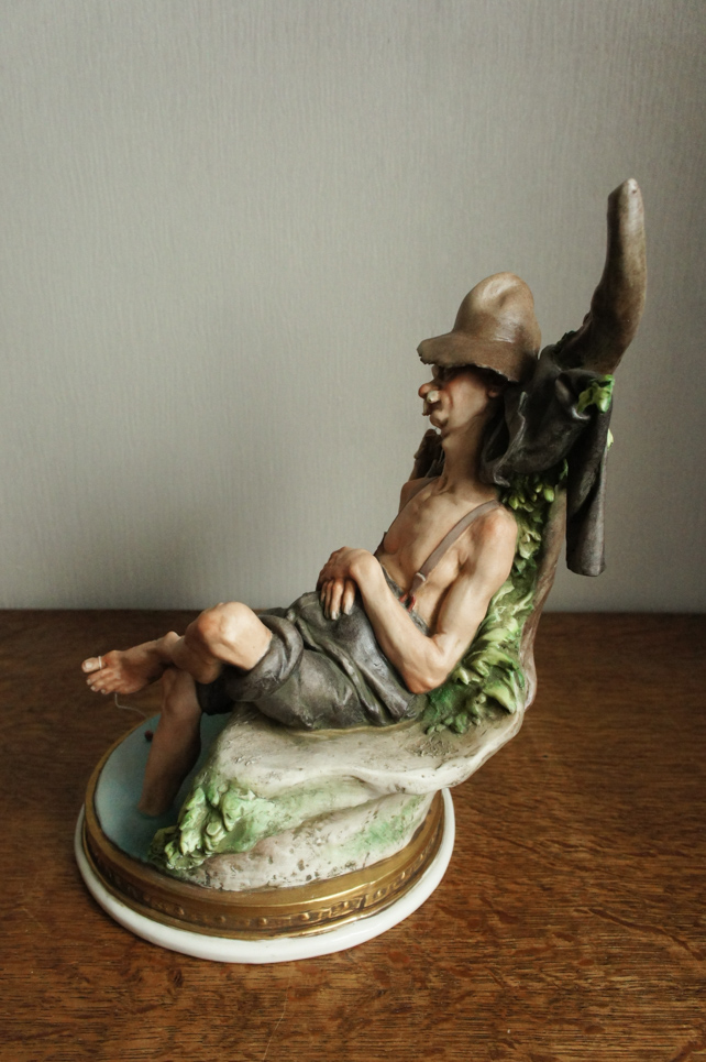 Спящий рыбак, Giuseppe Cappe, Capodimonte, статуэтка