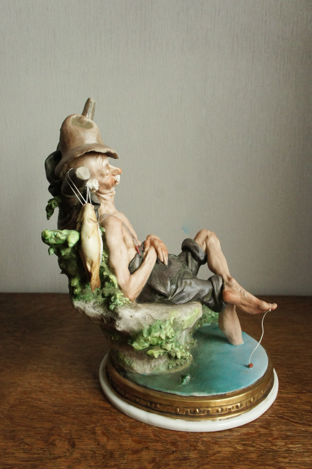 Спящий рыбак, Giuseppe Cappe, Capodimonte, статуэтка