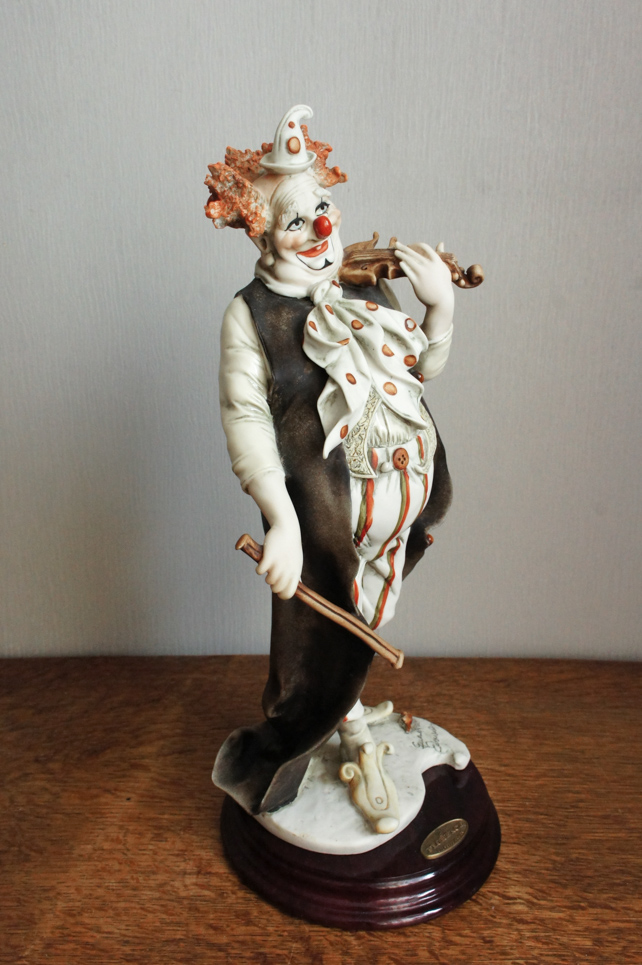 Клоун скрипач, Giuseppe Armani, статуэтка