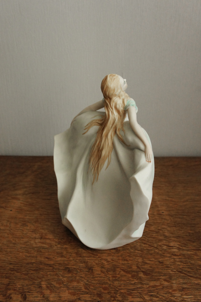 Девушка в голубом платье, Elite Porcellana, Capodimonte, статуэтка