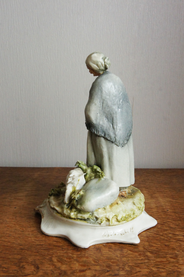 Бабуля с белым псом, Piergianni Cedraschi, Capodimonte, статуэтка