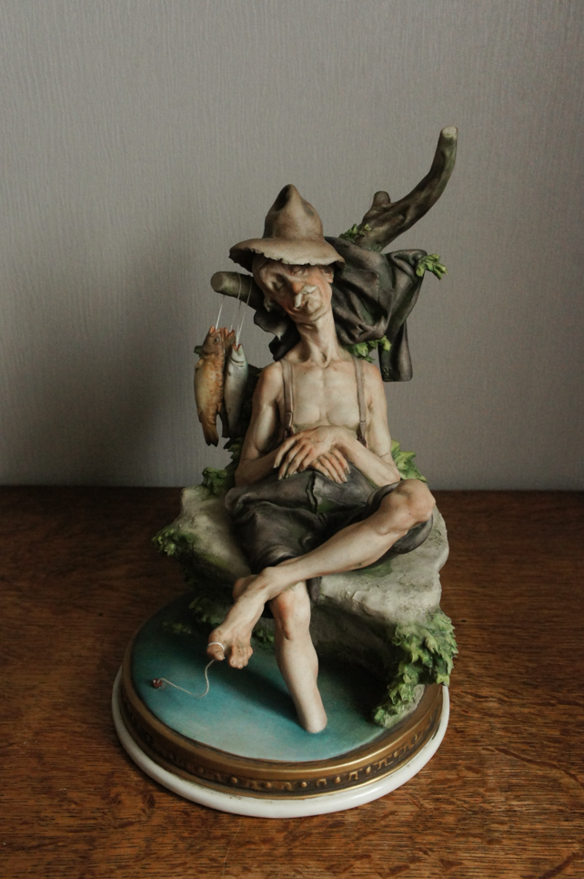 Спящий рыбак, Giuseppe Cappe, Capodimonte, статуэтка