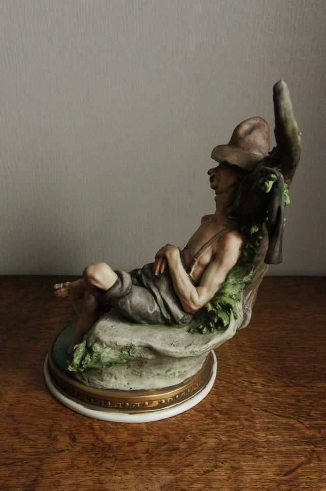 Спящий рыбак, Giuseppe Cappe, Capodimonte, статуэтка