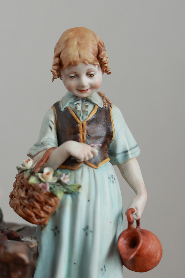 Сапожник с девочкой, Tyche Bruno, Каподимонте, статуэтка
