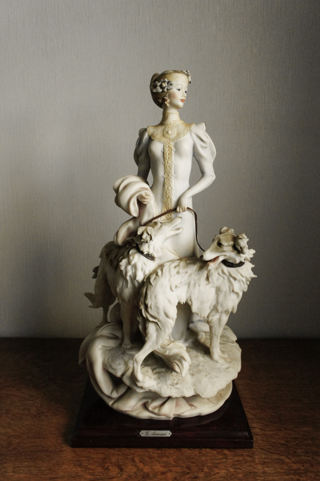 Леди с борзыми, Giuseppe Armani, Florence, статуэтка