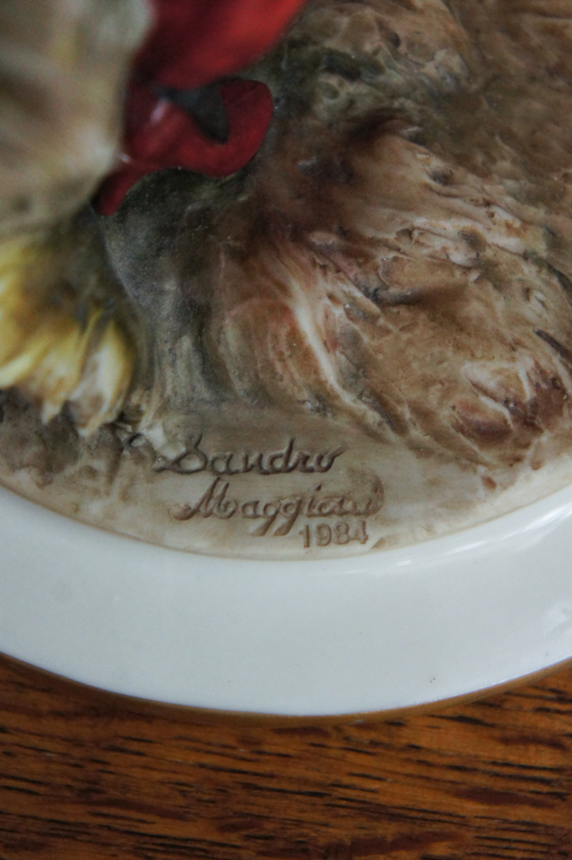 Леди в бордовой шляпе и манто, Sandro Maggioni, Каподимонте, статуэтка