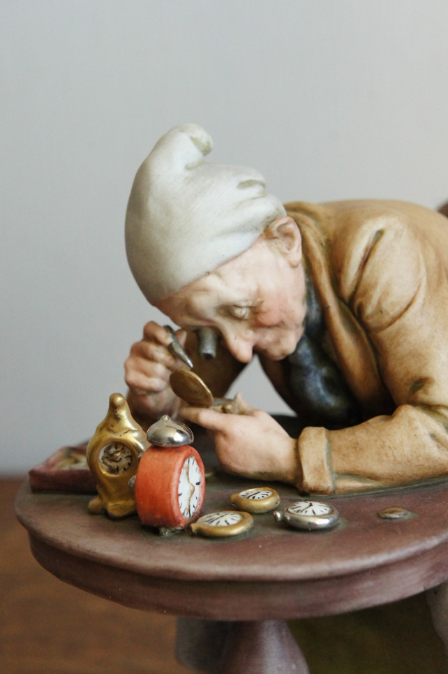Часовщик, Giuseppe Cappe, Capodimonte, статуэтка