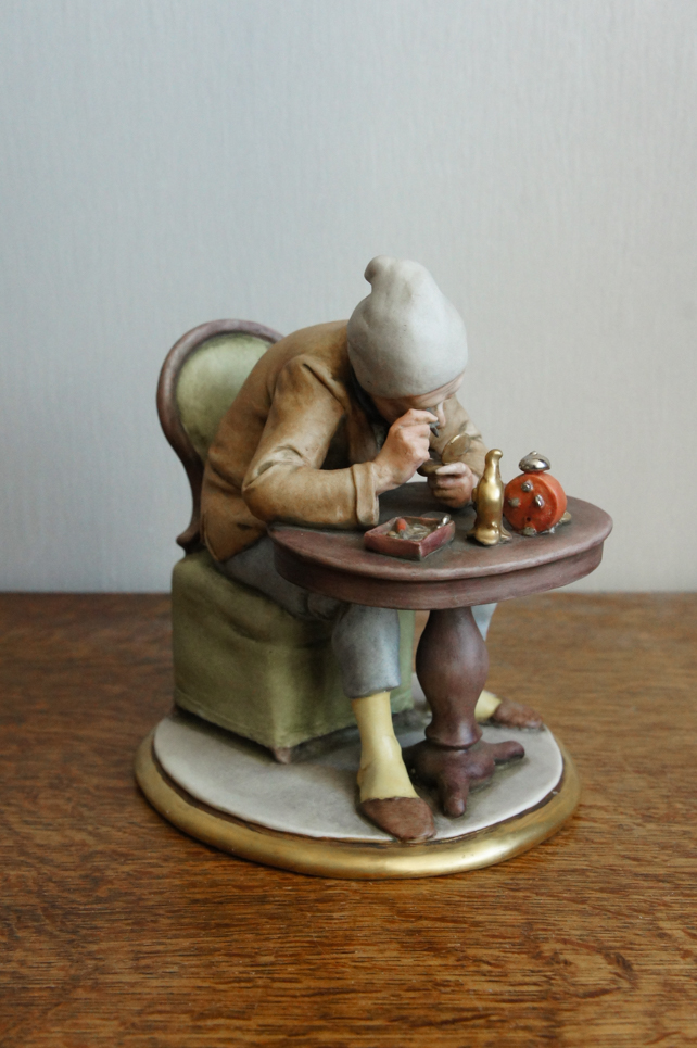 Часовщик, Giuseppe Cappe, Capodimonte, статуэтка