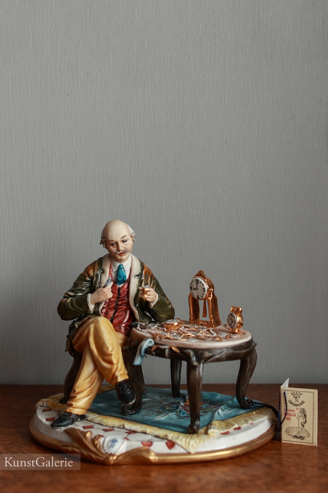 Часовщик, Walter Scapinello, Capodimonte, статуэтка