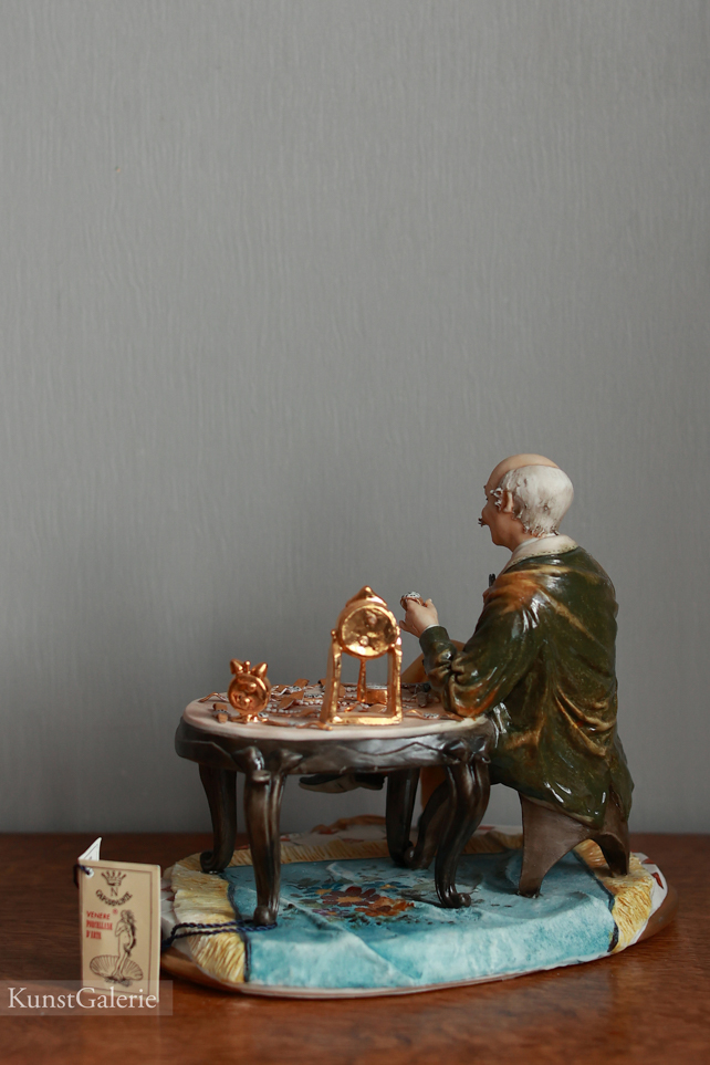 Часовщик, Walter Scapinello, Capodimonte, статуэтка