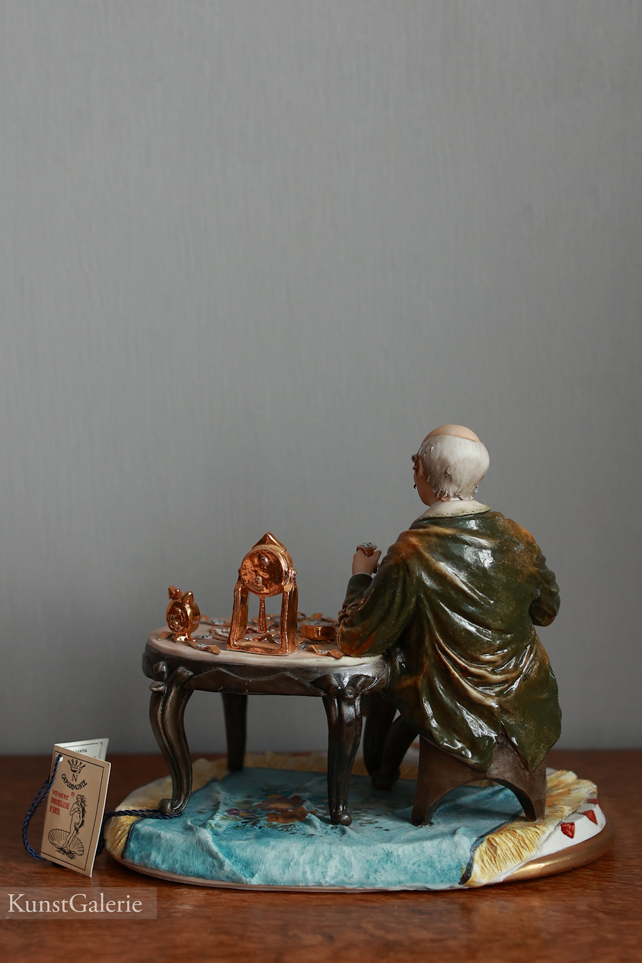 Часовщик, Walter Scapinello, Каподимонте, статуэтка