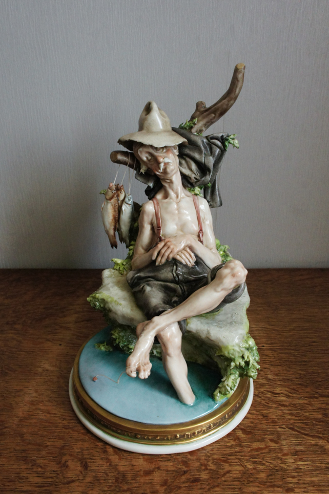 Спящий рыбак, Giuseppe Cappe, Capodimonte, статуэтка