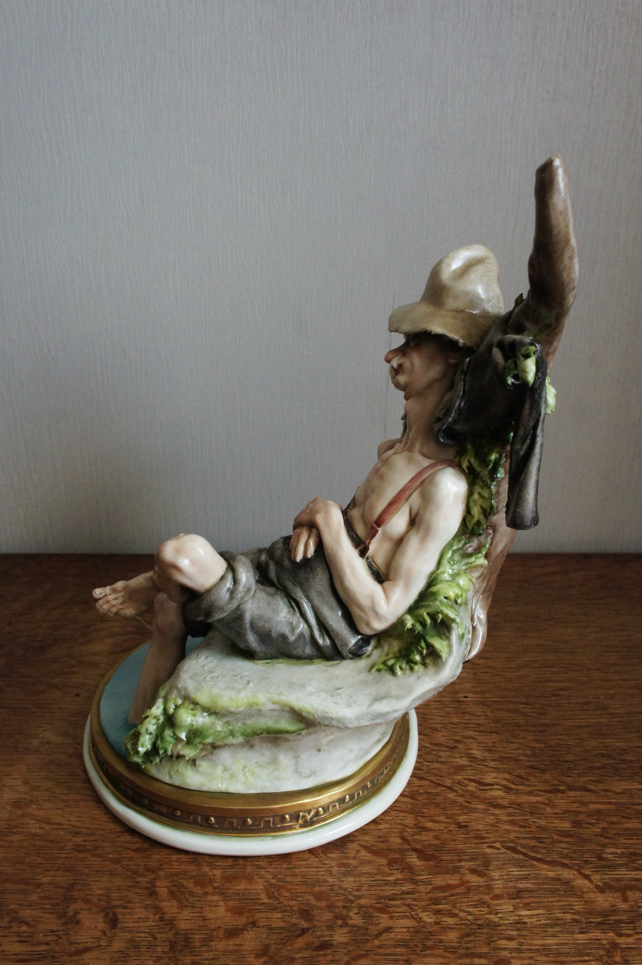 Спящий рыбак, Giuseppe Cappe, Capodimonte, статуэтка