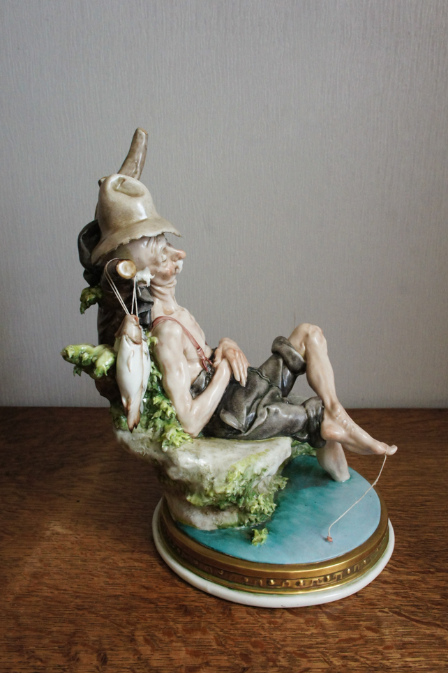 Спящий рыбак, Giuseppe Cappe, Capodimonte, статуэтка