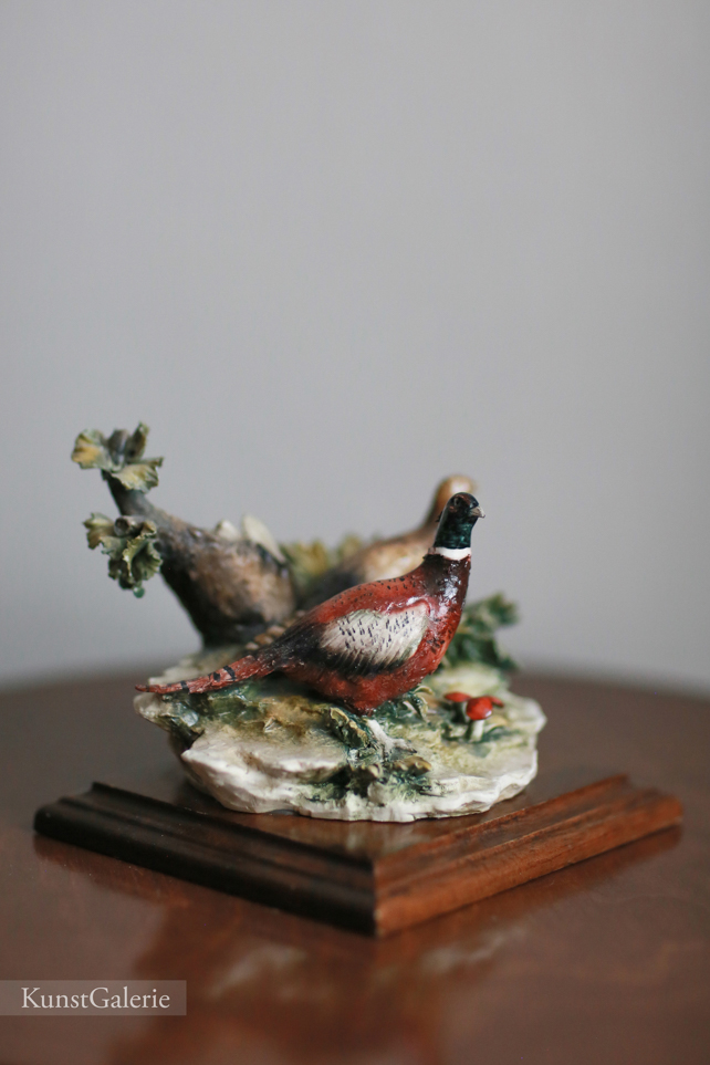 Фазаны, Luciano Cazzola, Capodimonte, статуэтка