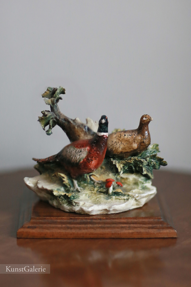 Фазаны, Luciano Cazzola, Capodimonte, статуэтка